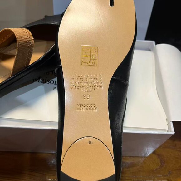 Maison Margiela Tabi Ballet Flats Black 39 - New With Box - Picture 3 of 6